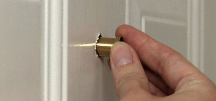 peephole door repair in Upland